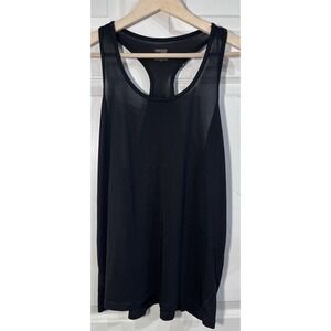 Danskin Now Womens XL 16-18 Black Racerback Dri-More Athletic Tank Top